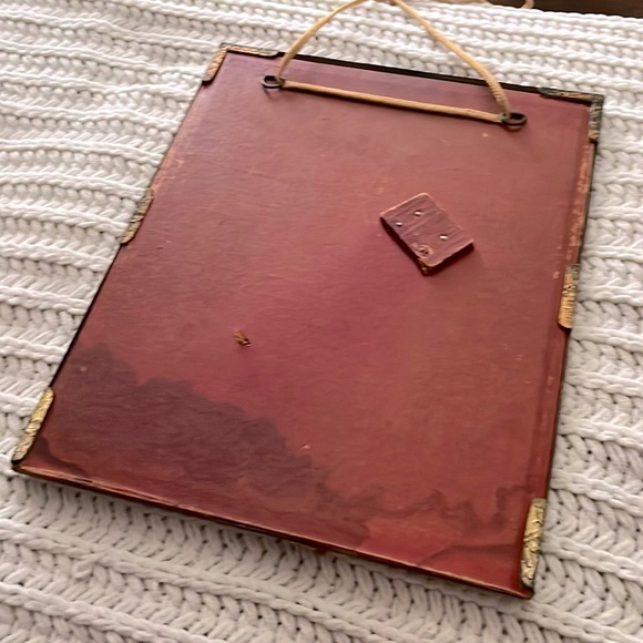 🐉Vintage MCM Mid Century Modern Brass Hanging Dragon Frame Wall Art Decor🐉 - Picture 8 of 16